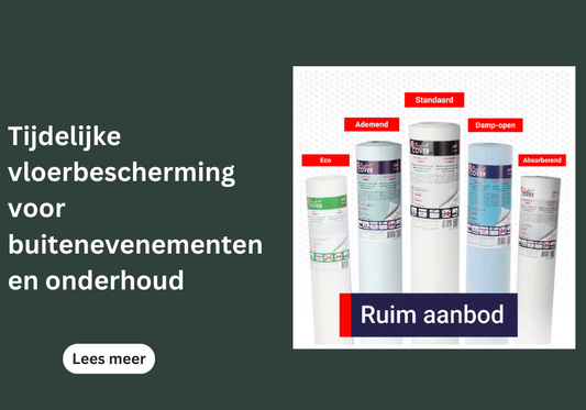 Tijdelijke vloerbescherming voor buitenevenementen en onderhoud
