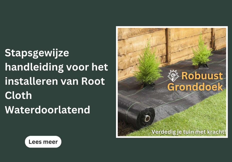 Passaggio -Manuale del passo per l'installazione dell'acqua del tessuto radice -permeabile