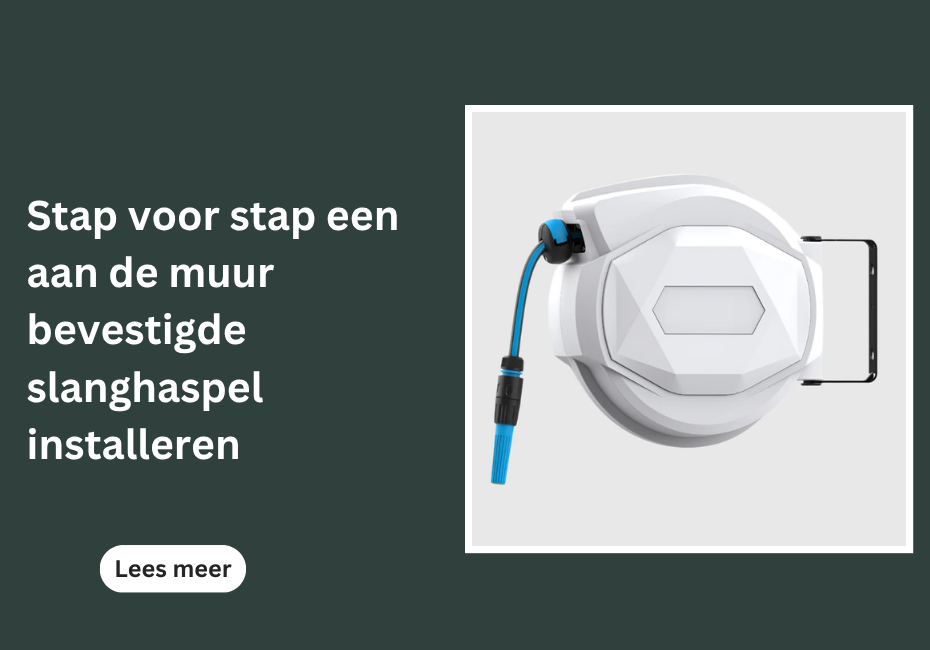 Stap voor stap een aan de muur bevestigde slanghaspel installeren