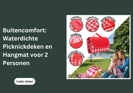 Buitencomfort: Waterdichte Picknickdeken en Hangmat voor 2 Personen