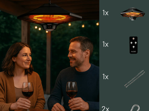 AVOID | SHL-2000BR Infrarood Verwarmingslamp – 2000W | Voor Binnen & Buiten | Met Afstandsbediening & LED Verlichting AVOID | SHL-2000BR Infrarood Verwarmingslamp – 2000W | Voor Binnen & Buiten | Met Afstandsbediening & LED Verlichting