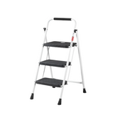 AVOID Huishoudtrap – Keukentrap Opstapkrukje – Inklapbare Trapladder – Wit – Veilig & Stabiel - Avoid