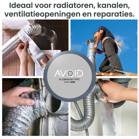 AVOID® - Aluminium Tape - 50mm x 50m - Avoid AVOID® - Aluminium Tape - 50mm x 50m - Avoid