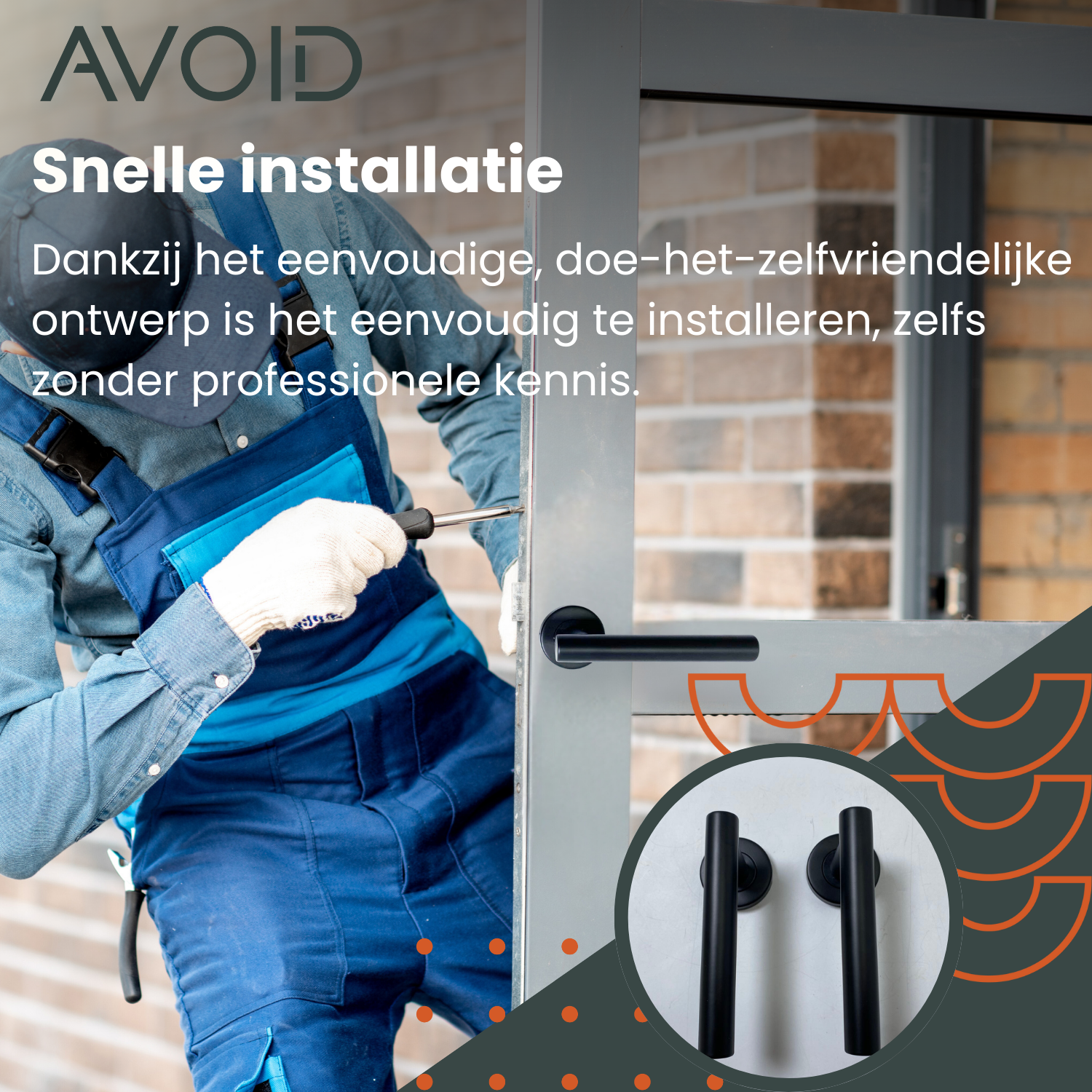 AVOID® - Deurklink Zwart - Avoid AVOID® - Deurklink Zwart - Avoid