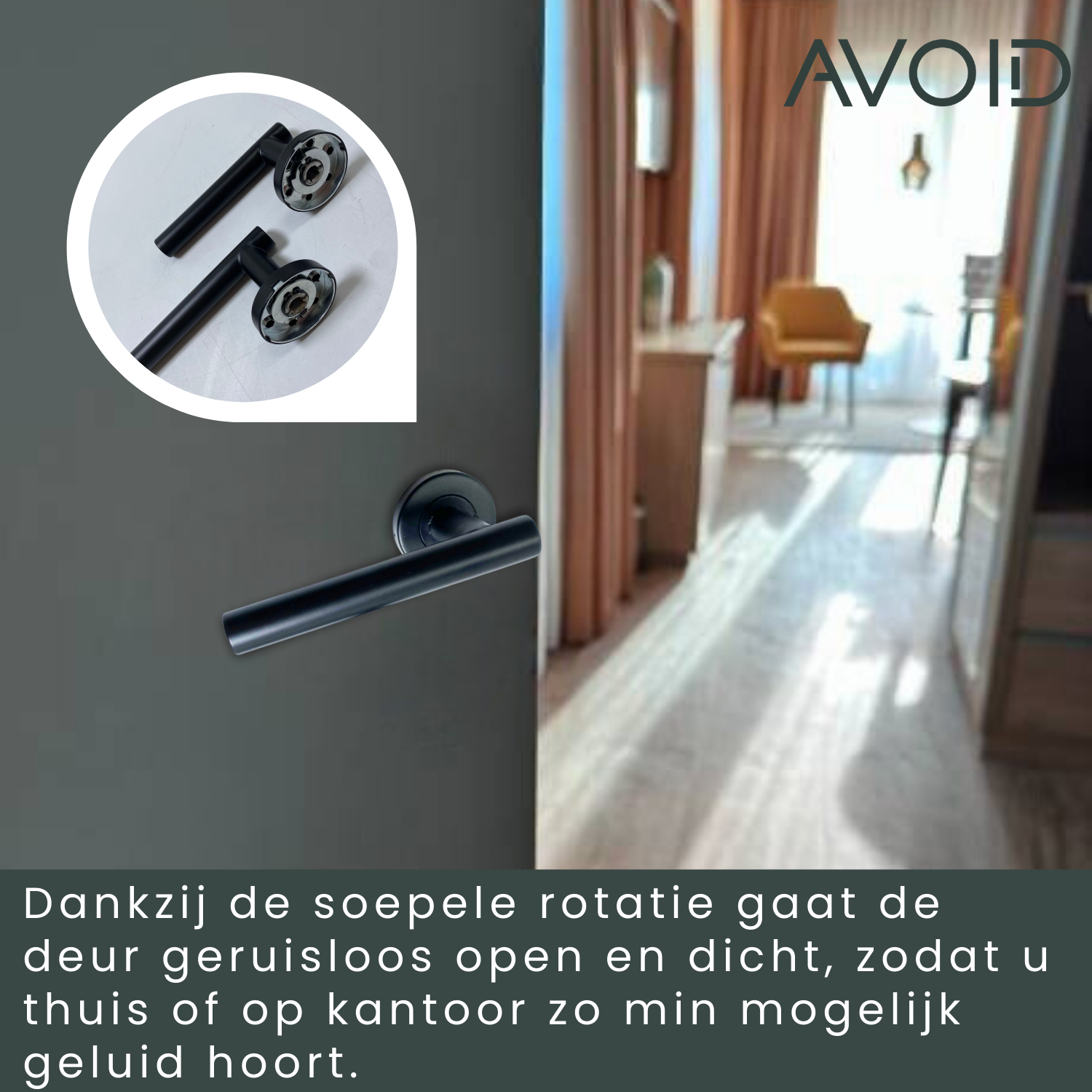 AVOID® - Deurklink Zwart - Avoid AVOID® - Deurklink Zwart - Avoid