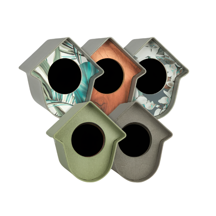 Singing Friend - Hello Evie - 100% Gerecycled Plastic Vogelvoederhuisje - Verkrijgbaar in 5 Stijlen - Avoid Singing Friend - Hello Evie - 100% Gerecycled Plastic Vogelvoederhuisje - Verkrijgbaar in 5 Stijlen - Avoid