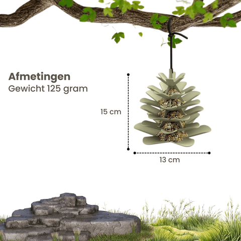Singing Friend - Hello Jesse - 98% Gerecycled Plastic Vogelvoedersilo - Dennenappel Voedersilo - Avoid Singing Friend - Hello Jesse - 98% Gerecycled Plastic Vogelvoedersilo - Dennenappel Voedersilo - Avoid