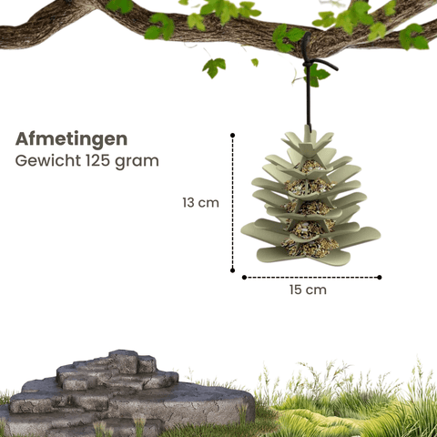 Singing Friend - Hello Jesse - 98% Gerecycled Plastic Vogelvoedersilo - Dennenappel Voedersilo - Avoid Singing Friend - Hello Jesse - 98% Gerecycled Plastic Vogelvoedersilo - Dennenappel Voedersilo - Avoid