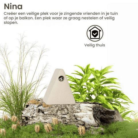 Singing Friend - Hello Nina - Handgemaakt Keramisch Vogelnestkastje - Verkrijgbaar in Beige of Grijs - Avoid Singing Friend - Hello Nina - Handgemaakt Keramisch Vogelnestkastje - Verkrijgbaar in Beige of Grijs - Avoid