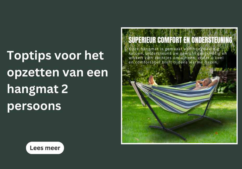 Toptips voor het opzetten van een hangmat 2 persoons