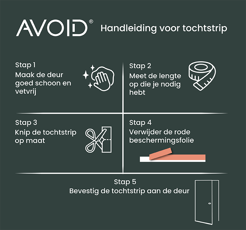 tochtstrip voor de deur - deurbodemafdichting - tochtstrip met dubbele tochtstrip voor de deur - deurbodemafdichting - tochtstrip met dubbele