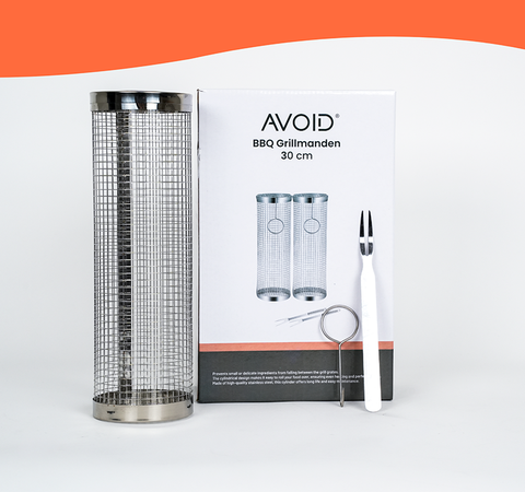 AVOID® - Grillmand BBQ - Set Van 2 - Verkrijgbaar in 2 Maten