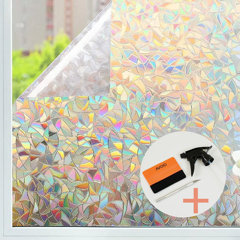 AVOID® - Raamfolie - Rainbow - Verschillende Maten