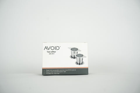 Thee Theezeef – 2 stuks – RVS Theefilter met Handvat en Lekplaatje – Thee Filter voor Losse Thee