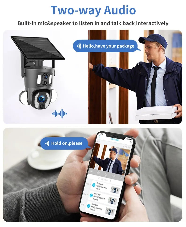 AVOID Beveiliging Camera – 10X Zoom – Draadloos – Bewaking Buiten - Avoid