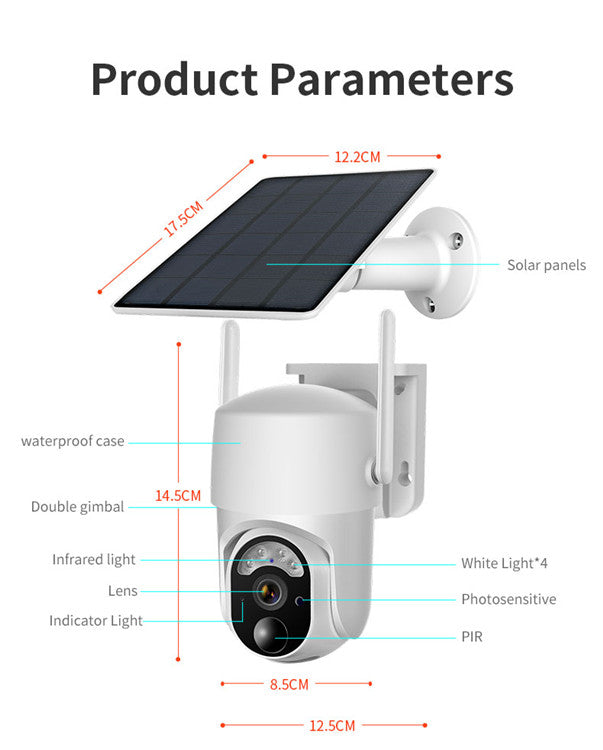 AVOID Beveiliging Camera – 355° Zicht – Draadloos – Buiten Bewaking - Avoid