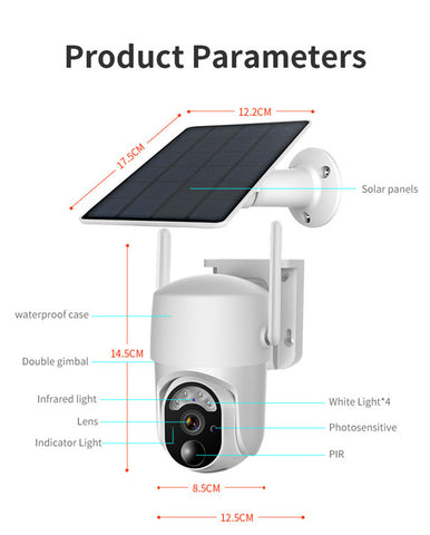 AVOID Beveiliging Camera – 355° Zicht – Draadloos – Buiten Bewaking - Avoid