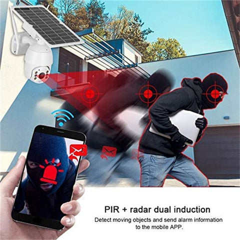 AVOID Beveiligingscamera – Draadloos Buiten – 4MP HD – PTZ – Zonne-energie – Weerbestendig - Avoid