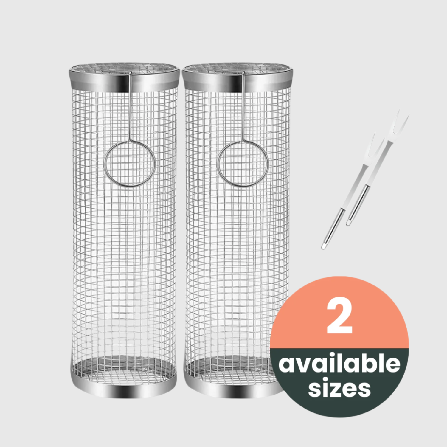 AVOID® - BBQ Grill Basket - Set of 2 - Available in 2 Sizes - Avoid