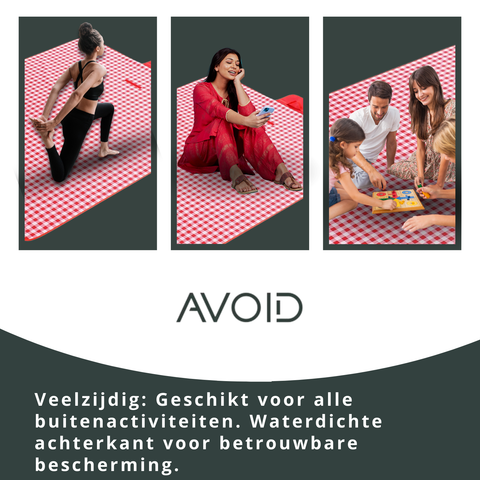 AVOID® - Picknick Mat - Opvouwbaar - 200 x200cm - Avoid
