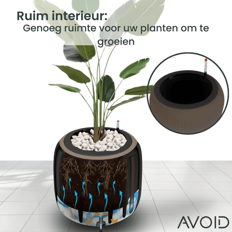 AVOID® - Slimme Bloempot - Tuscany Collectie - M - Avoid