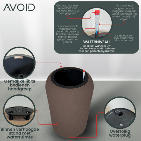 AVOID® - Slimme Bloempot - Tuscany Collectie - XL - Avoid