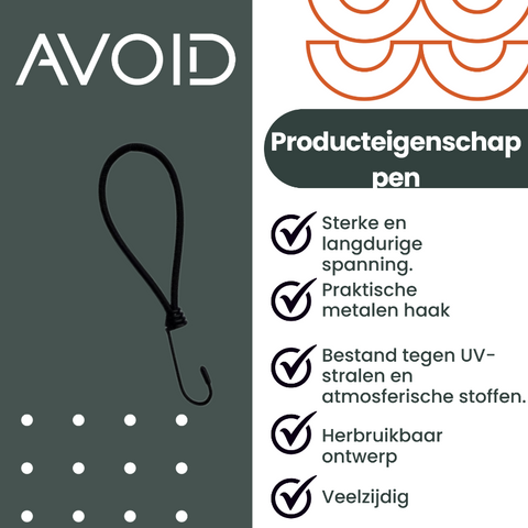 AVOID® - Spanelastiek - Verkrijgbaar in 2 Aantallen - Avoid