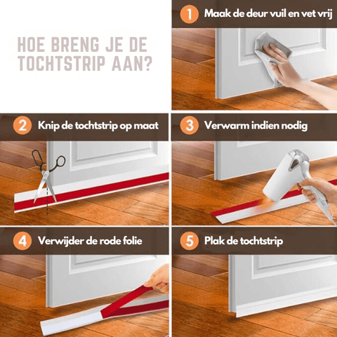 AVOID® - Tochtstopper - 100cm x 5 cm - Verkrijgbaar in 3 Kleuren - Avoid