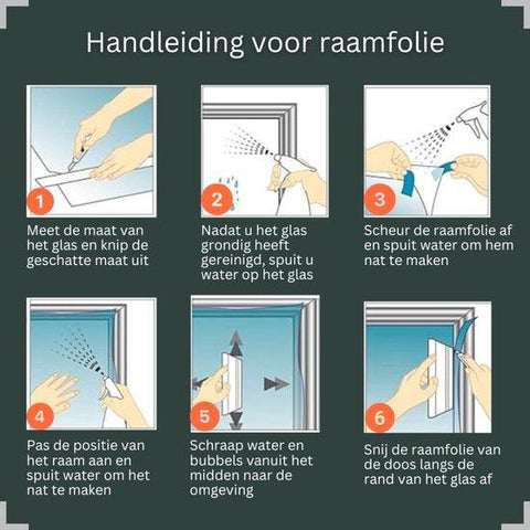 Perfect Cover Isolerende Spiegel Raamfolie - Incl. Gratis Rakel en Mesje - Verkrijgbaar in 12 Maten - Avoid