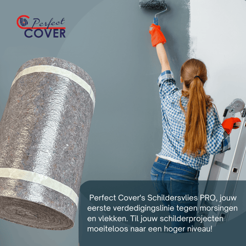 Perfect Cover® Stucloper Vilt - Zelfklevend Schildersvlies Pro - 0.33M x 25M - Avoid
