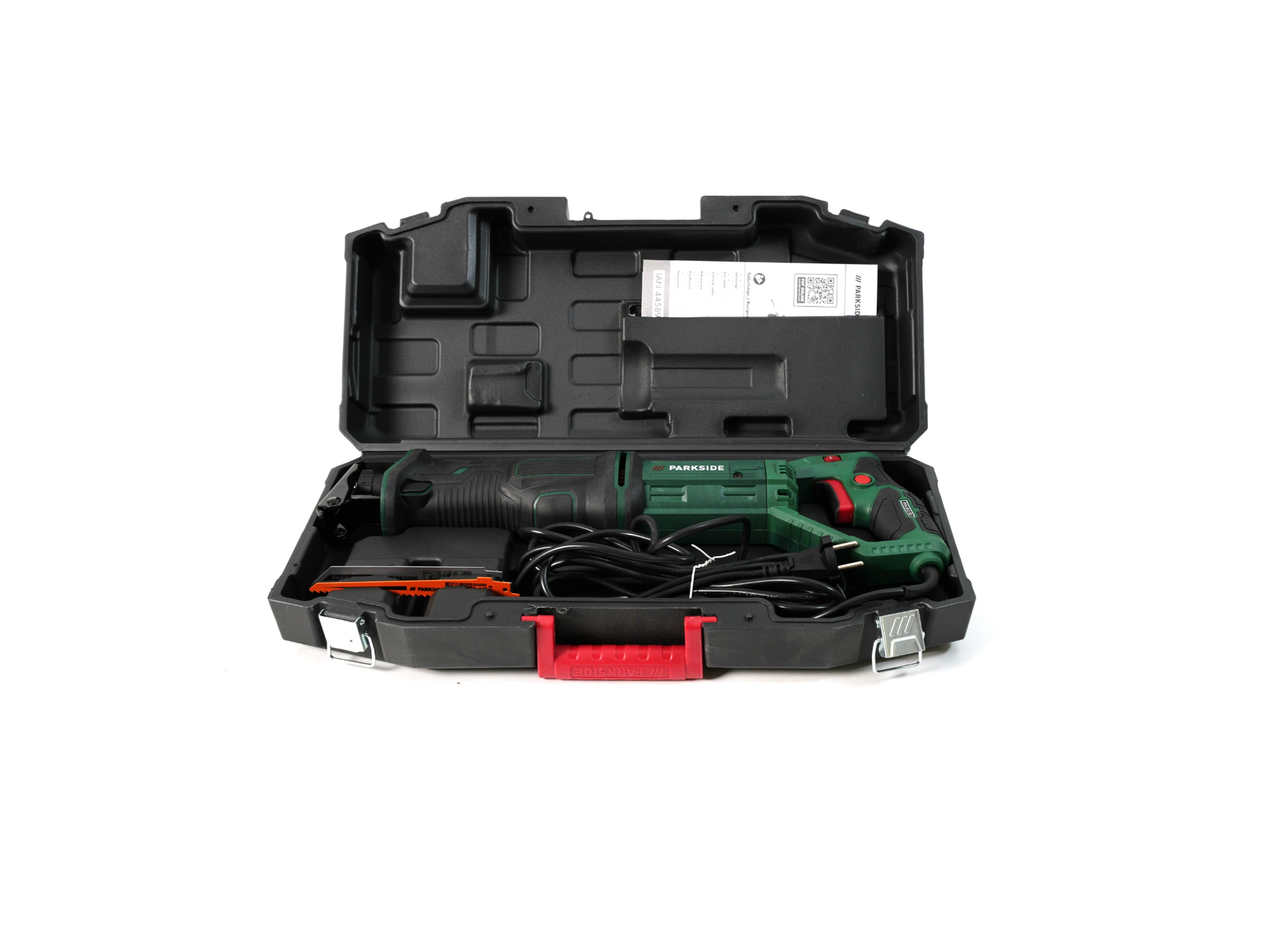 HBM Profi 600W Mini Reciprozaag / Alleszaag met Variabel Toerental en HBM Profi 600W Mini Reciprozaag / Alleszaag met Variabel Toerental en
