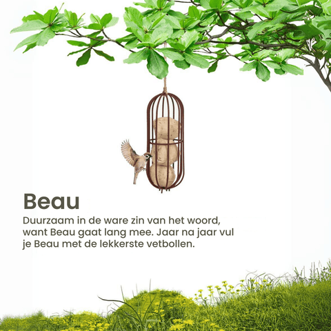 Singing Friend - Hello Beau - Voedersilo Van Draad - Ovaal Design - Verkrijgbaar in Bruin of Zwart - Avoid