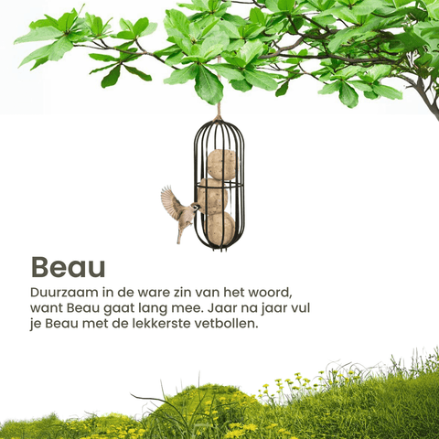 Singing Friend - Hello Beau - Voedersilo Van Draad - Ovaal Design - Verkrijgbaar in Bruin of Zwart - Avoid
