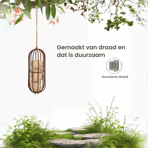 Singing Friend - Hello Beau - Voedersilo Van Draad - Ovaal Design - Verkrijgbaar in Bruin of Zwart - Avoid