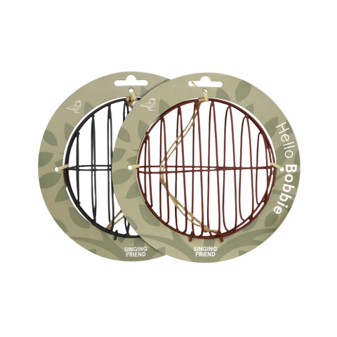 Singing Friend - Hello Bobbie - Voedersilo Van Draad - Rond Design - Verkrijgbaar in Bruin of Zwart - Avoid