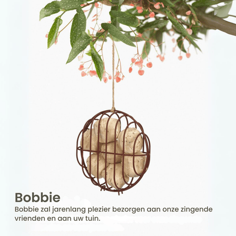 Singing Friend - Hello Bobbie - Voedersilo Van Draad - Rond Design - Verkrijgbaar in Bruin of Zwart - Avoid
