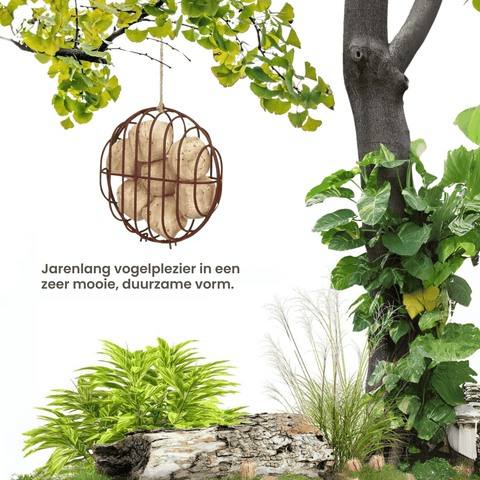 Singing Friend - Hello Bobbie - Voedersilo Van Draad - Rond Design - Verkrijgbaar in Bruin of Zwart - Avoid
