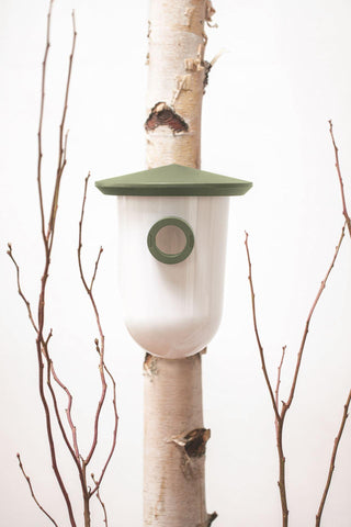 Singing Friend - Hello Breedr - 100% Gerecycled Plastic Vogelvoederhuisje - Verkrijgbaar in Groen & Grijs - Avoid