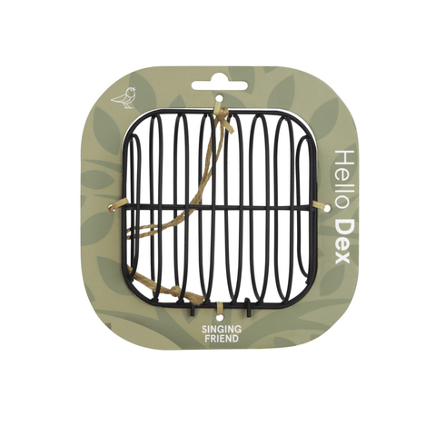Singing Friend - Hello Dex - Voedersilo Van Draad - Vierkant Design - Verkrijgbaar in Bruin of Zwart - Avoid