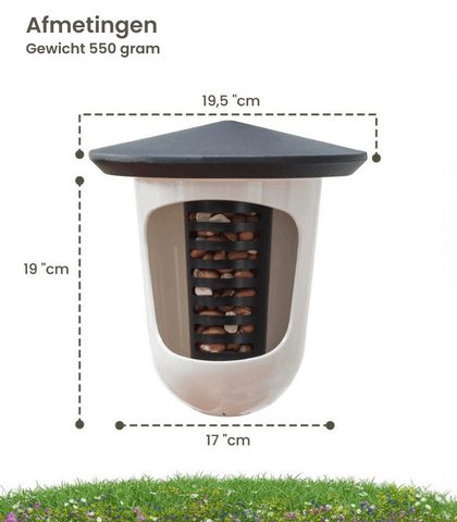 Singing Friend - Hello Multi Feedr - 100% Gerecycled Plastic Vogelvoederhuisje - Verkrijgbaar in Groen & Grijs - Avoid