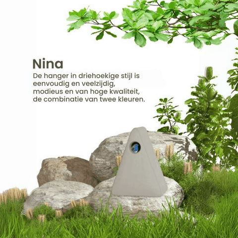 Singing Friend - Hello Nina - Handgemaakt Keramisch Vogelnestkastje - Verkrijgbaar in Beige of Grijs - Avoid