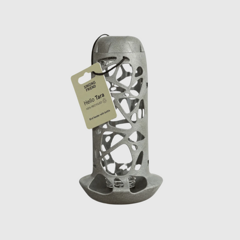 Singing Friend - Hello Tara - 100% Gerecycled Plastic Vogelvoederhuisje - Inclusief Glazen Fles - Avoid