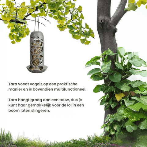 Singing Friend - Hello Tara - 100% Gerecycled Plastic Vogelvoederhuisje - Voor Vetbollen En Vetrollen - Avoid